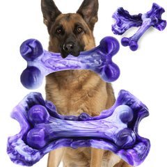 Magicorange tough dog toy bone endures aggressive chewing for long-lasting play.