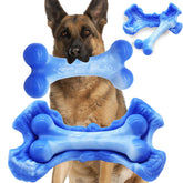 Magicorange tough nylon bone blue toy for durable power chewers and long gnaw sessions