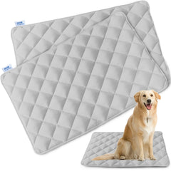 Magik & Kover dog crate pad 48x30 top view with soft gray surface for large dogs
