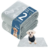Magik & Kover washable pee pad 2-pack side view showing sturdy edges and size