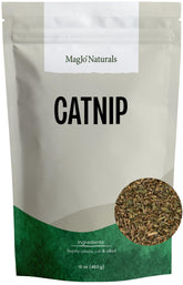 MagJo Naturals catnip bag closeup—fresh Nepeta cataria for pets
