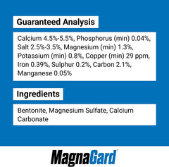 MagnaGard 6 lb bag highlights a 45-day supply for horse digestive wellness.