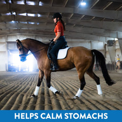 MagnaGard powder mixed with feed illustrates convenient daily digestive support.