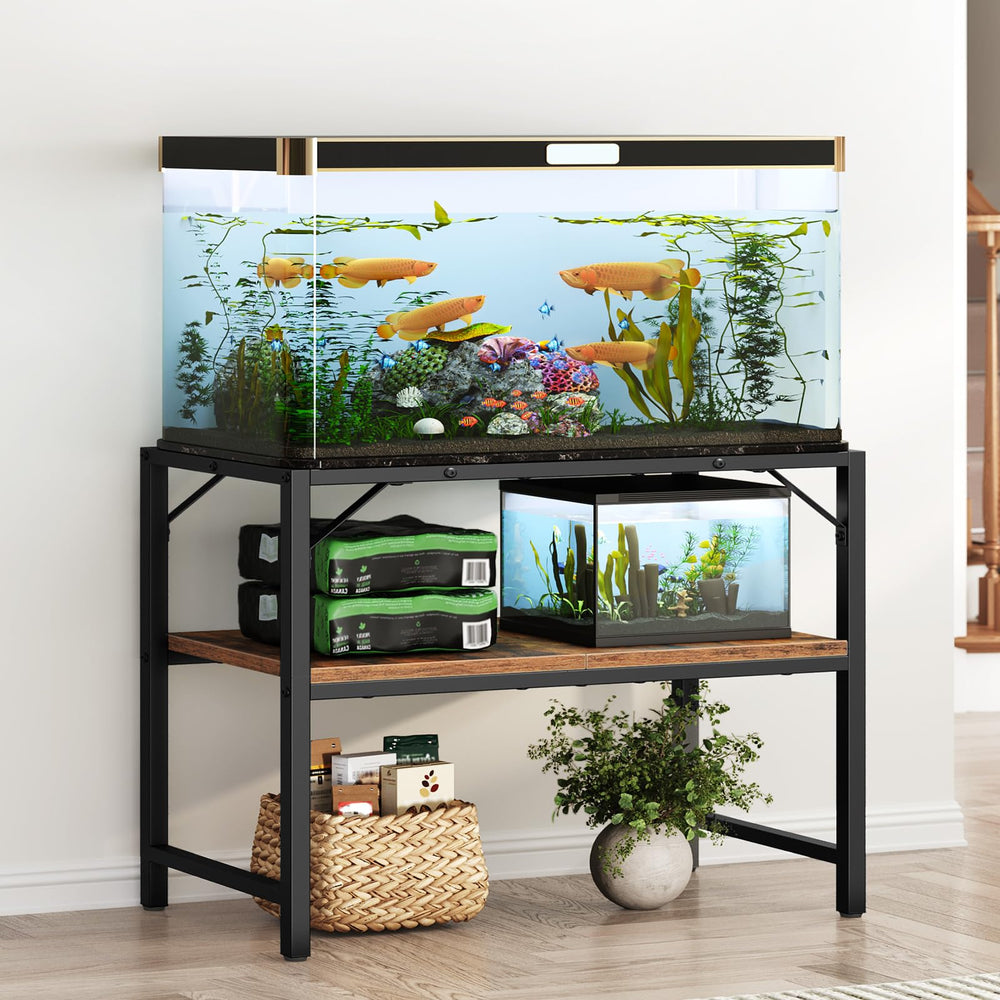 MAHANCRIS 40-50 gallon stand top view showing sturdy tank support