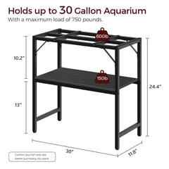 MAHANCRIS 2-Tier Storage Shelves emphasize extra space for tanks, tools, and accessories.