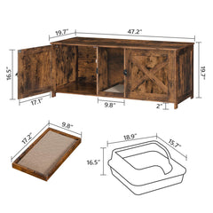 MAHANCRIS dual door design provides easy access for cleaning.
