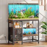 MAHANCRIS FTHR50E01 tank stand front view with sturdy frame and integrated outlets