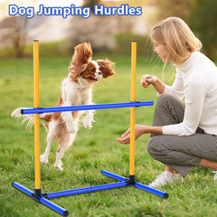 MAICOBI dog agility hurdles with carrying bag for easy transport.