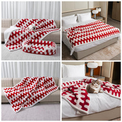 Maidewow waterproof pet blanket green floral pattern folded for easy storage and quick setup.