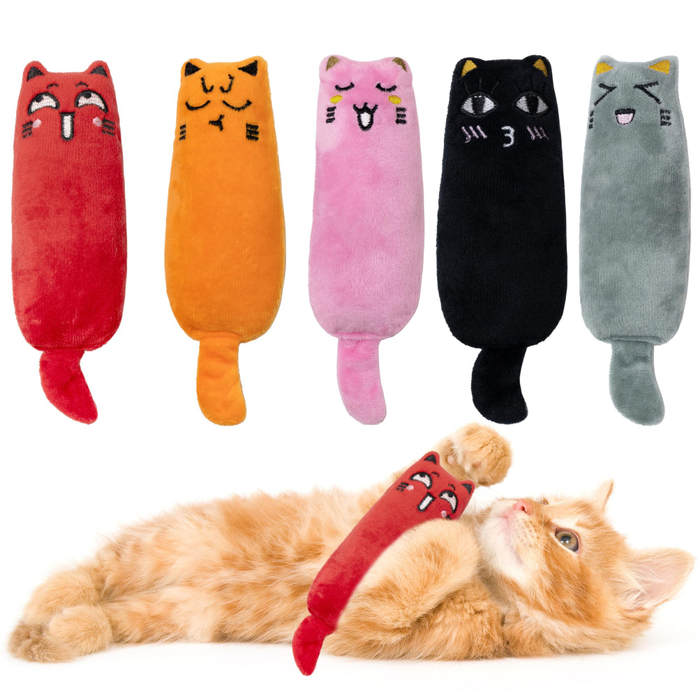 Maiiu 5pcs catnip toys pack: colorful set for curious cats