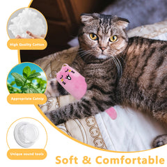 Maiiu catnip toys soft cotton-fill closeup gentle texture for safe chewing