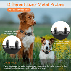 MAISOIE dog training collar probes selection shows adjustable sizes