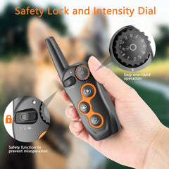MAISOIE dog training collar shock levels offering adjustable stimulation options.