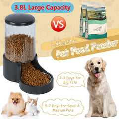 Makikuser gravity feeder 3.8 liter capacity reduces refill frequency.