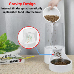 Makikuser Automatic Cat Feeder detachable top lid facilitates quick refills