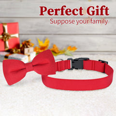 Malier Christmas collar adjustable sizes illustrating small to large pet fit.