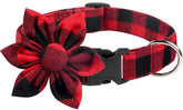 Malier Christmas dog collar with bow tie close-up buckle for secure fit