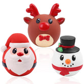 Malier Christmas snowman toy for dogs with squeaker to attract play