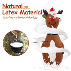 Malier Christmas dog toys elk design supports seasonal playtime and training
