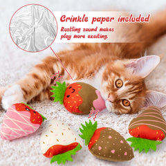 MALLMALL6 catnip toy soft cotton fill ensures safe, comfy play sessions.