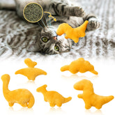 MALLMALL6 Dino Nuggets catnip toy pack ready for playful engagement and bonding.