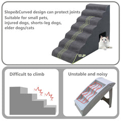 MALOROY dog stairs foam-core close-up highlighting supportive structure.