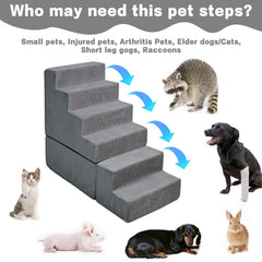 MALOROY dog steps corduroy cover provides slip-resistant grip