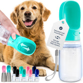MalsiPree portable dog water bottle 19oz blue enables on-the-go dog hydration