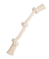 Mammoth Flossy Chews rope toy close-up showing knots for interactive tug.