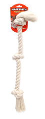 Mammoth Flossy Chews rope tug in-action, dog playing, supports interactive bonding and exercise.