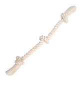 Mammoth Flossy Chews 3-knot rope tug, front view, durable interactive play for pups.
