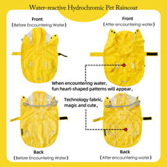 MAMORE hydrochromic heart patterns appear when wet, adding playful visibility.