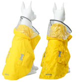 MAMORE dog raincoat waterproof outer layer keeps your pup dry during rainy walks.