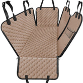 Mancro back seat cover full coverage keeps seats protected from fur and spills.