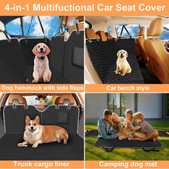 Mancro easy-install dog car seat cover for quick setup and cleanup