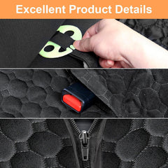 Mancro dog hammock easy to install and quick to wipe clean