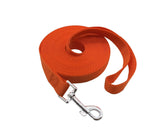 Mandao nylon training dog leash 20ft orange supports recall practice and exploration