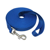 MANDAO nylon training dog leash 30ft blue clip with tangle-free swivel for training