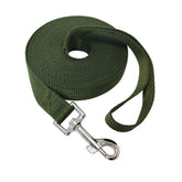 MANDAO nylon training leash 20ft green enables controlled exploration and recall practice.
