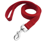 MANDAO strong nylon dog leash 4ft red with swivel clasp for tangle-free walking