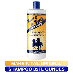 Mane 'n Tail shampoo coat-shine-action highlights conditioning and shine.