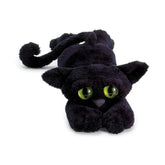 Manhattan Toy Lanky Cats Ziggy black cat plush with oversized paws, ideal for cuddling and imaginative play