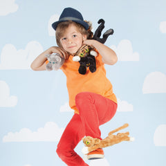 Manhattan Toy Ziggy black cat plush, silky fabric invites soothing bedtime and empathy-driven pretend play