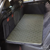 Manificent non-slip pet bed mat top view provides full coverage for safer road trips.