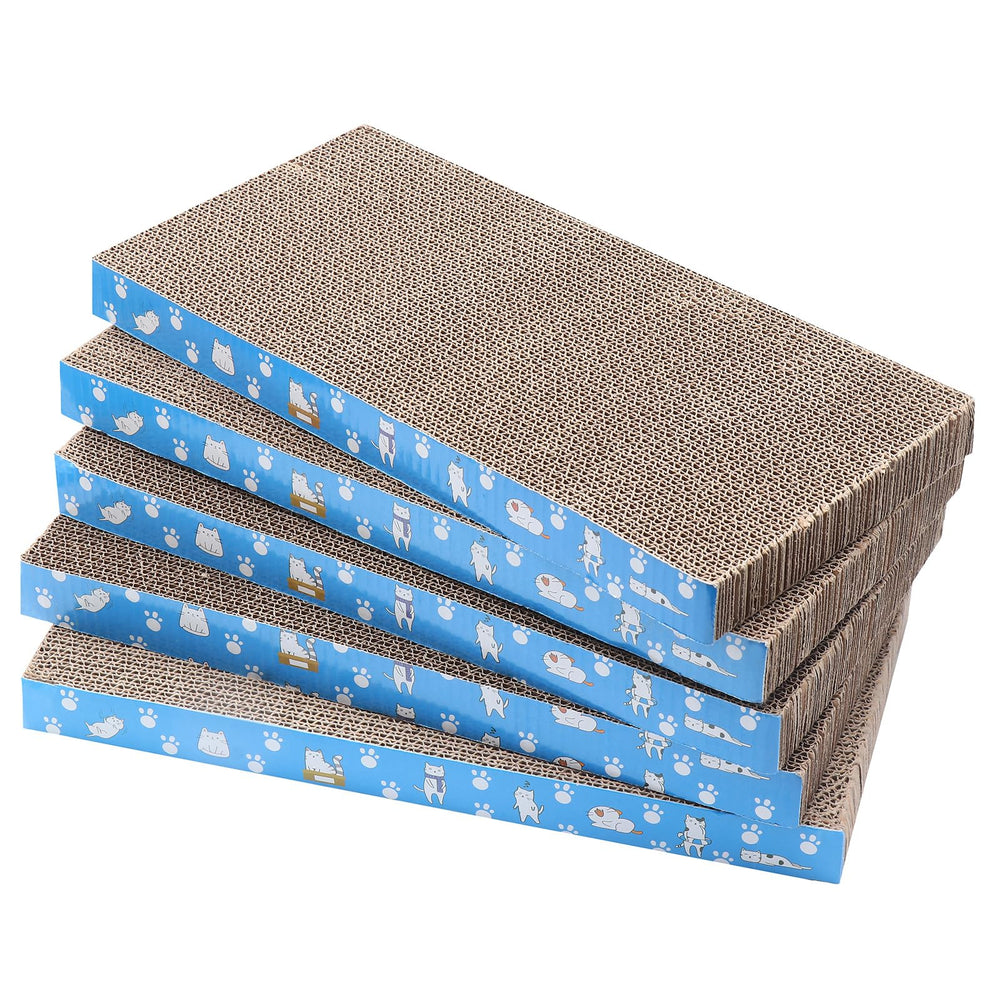 Mankaide 5-pack cat scratch pad box shows compact packaging for easy setup and storage.