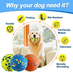 Mankoda Dog Balls textured surface massages gums during chewing.