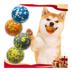 Mankoda dog balls textured surface for gentle tongue massage during chewing and play