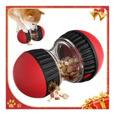 Mankoda Interactive Dog Puzzle Ball front view with treat holes for mental stimulation.