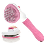 ManLinKei cat brush with release button removes loose fur for a cleaner home.
