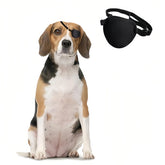 MANON ROSA dog eye patch front view for protective healing wear.